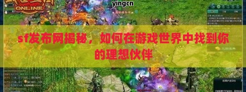 sf发布网揭秘，如何在游戏世界中找到你的理想伙伴
