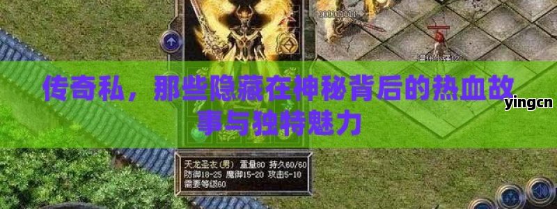 传奇私，那些隐藏在神秘背后的热血故事与独特魅力