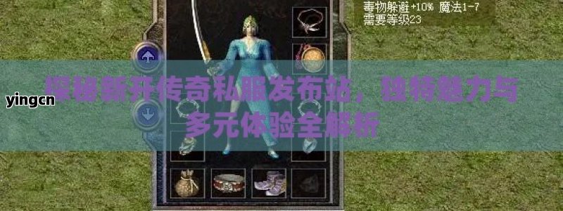 探秘新开传奇私服发布站，独特魅力与多元体验全解析