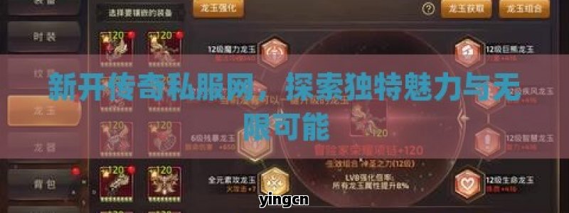 新开传奇私服网，探索独特魅力与无限可能