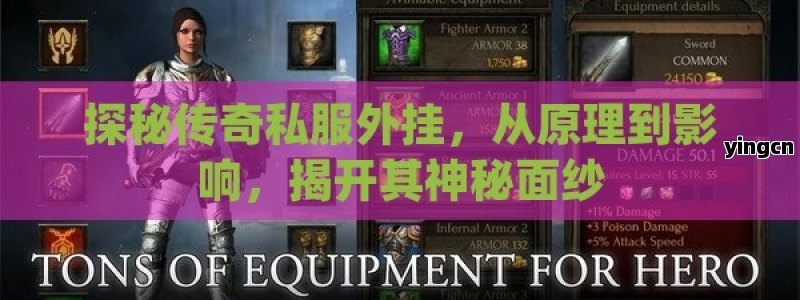 探秘传奇私服外挂，从原理到影响，揭开其神秘面纱