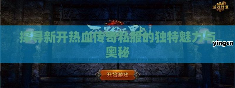 探寻新开热血传奇私服的独特魅力与奥秘